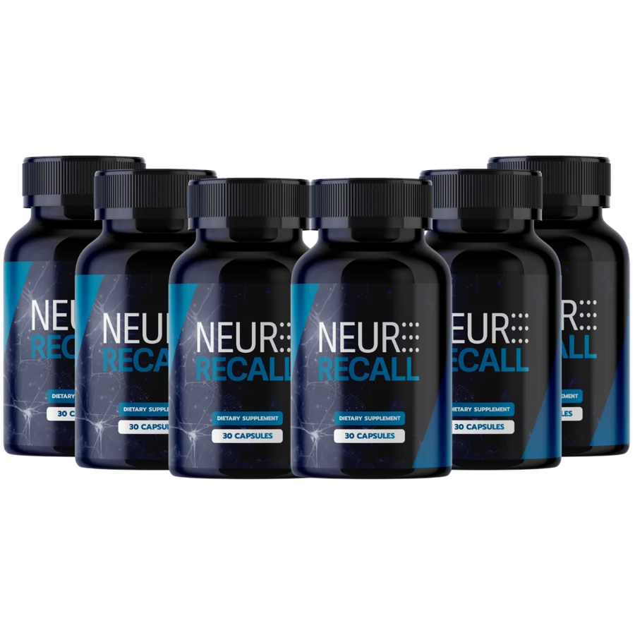 NeuroRecall nootropic memory support supplement bottles